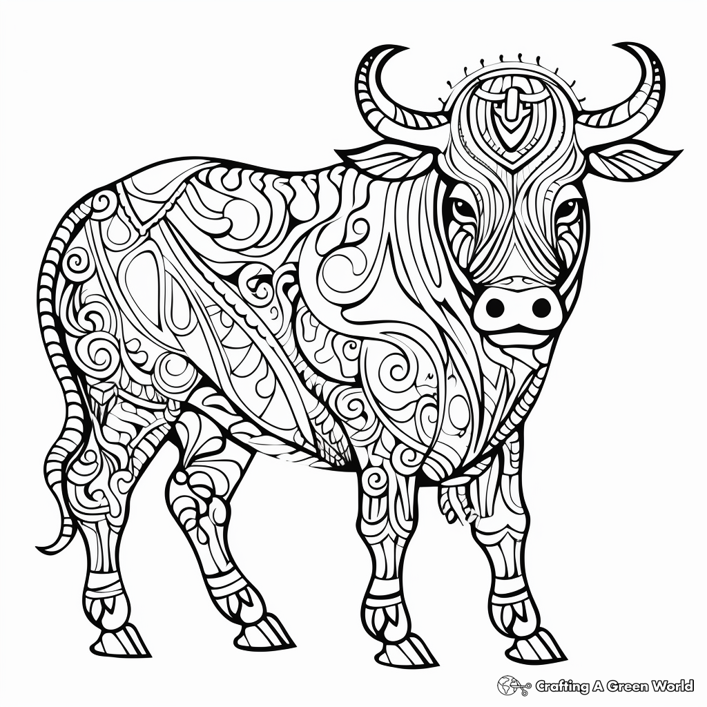 Buffalo coloring pages