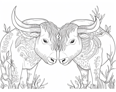 African buffalo pages