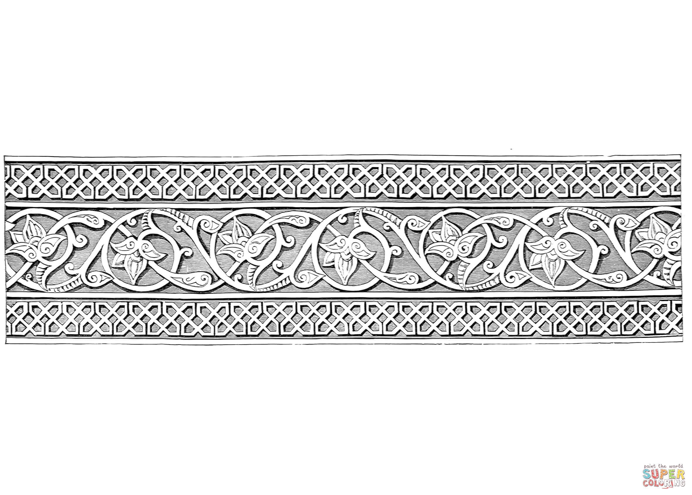 Ancient egyptian ornament coloring page free printable coloring pages