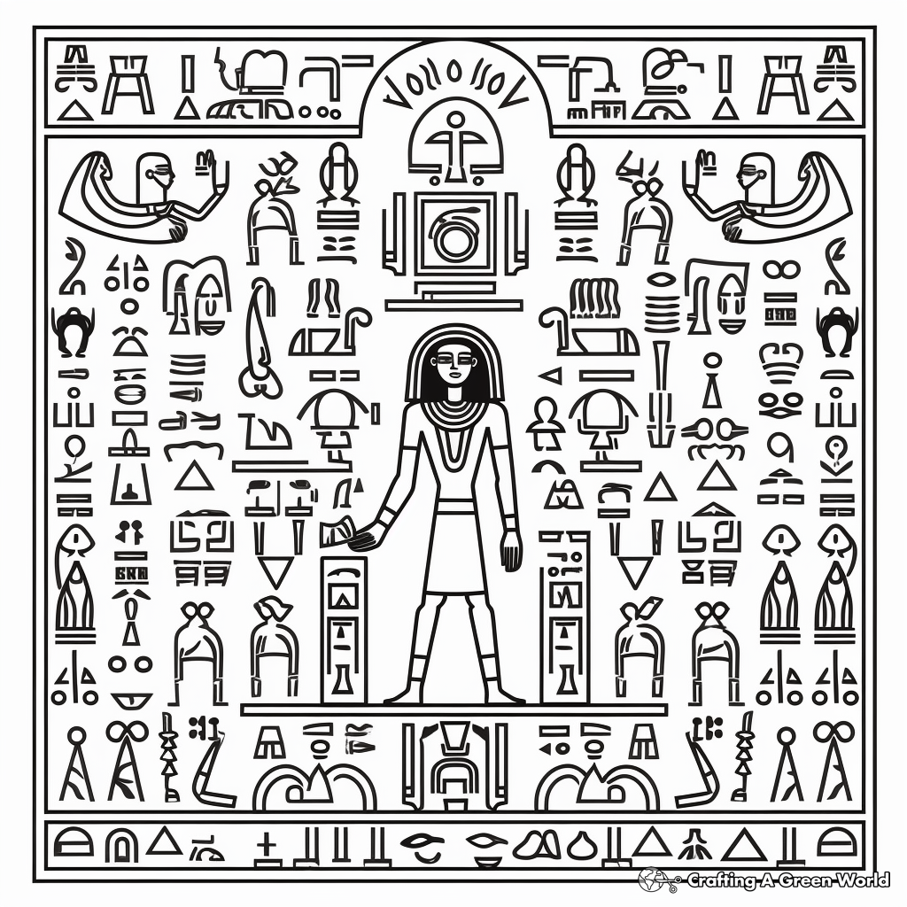 Egyptian coloring pages