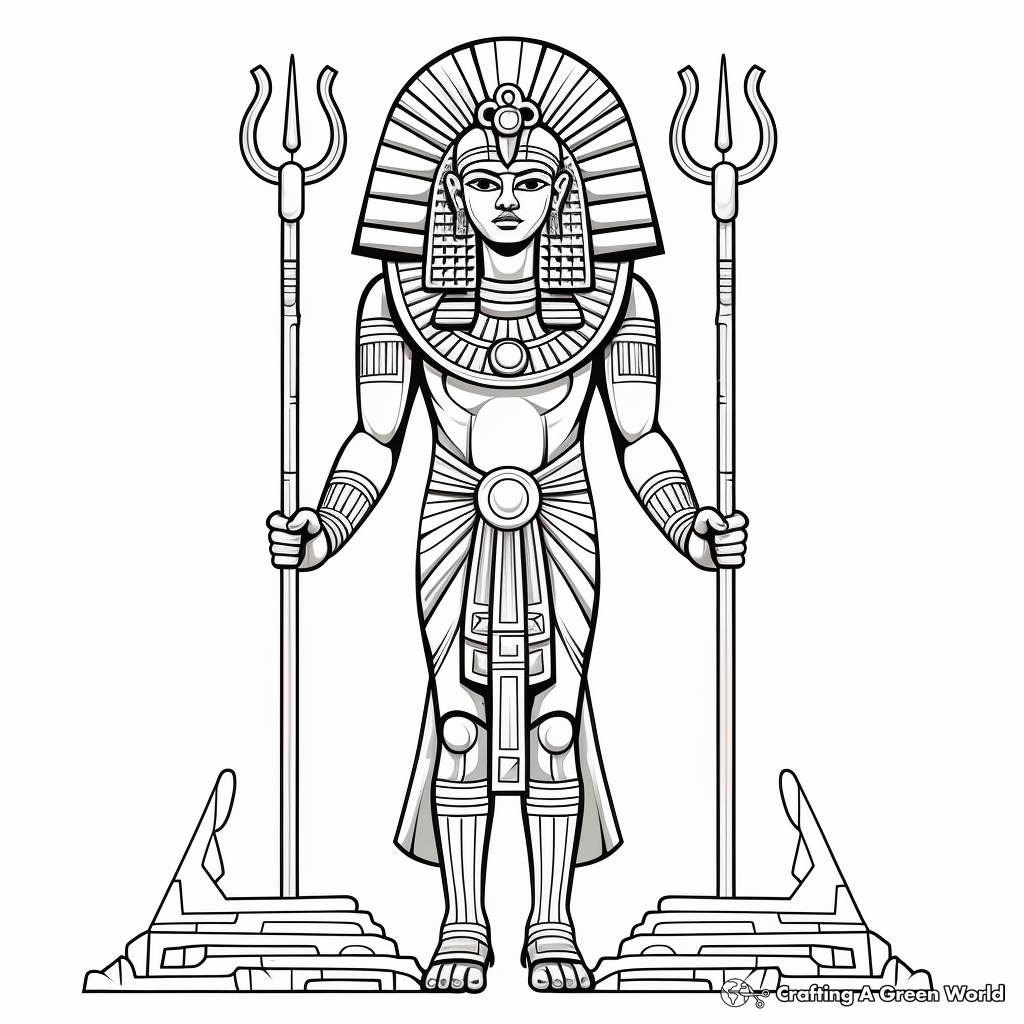 Egyptian coloring pages