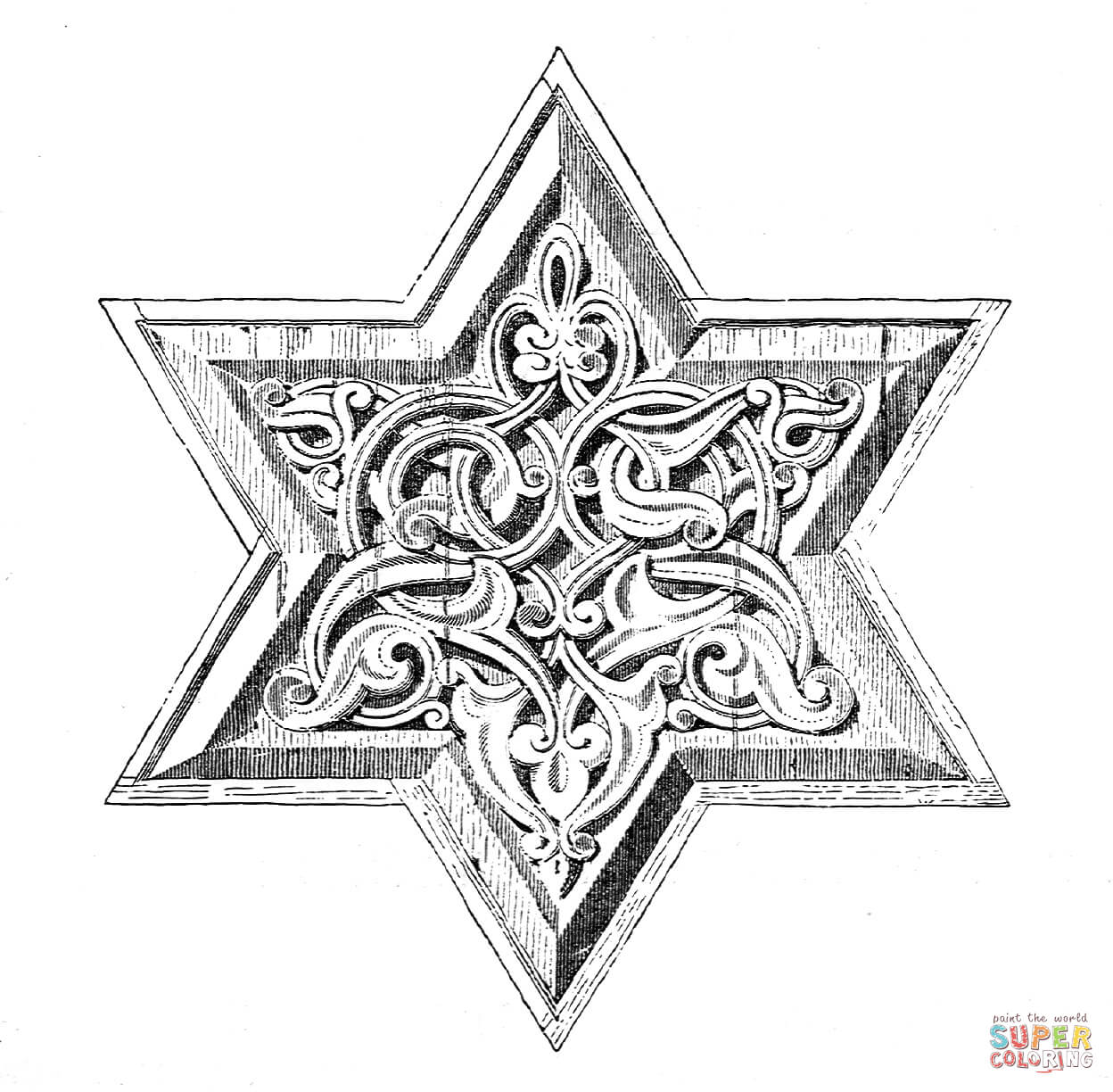 Ancient egyptian ornament coloring page free printable coloring pages