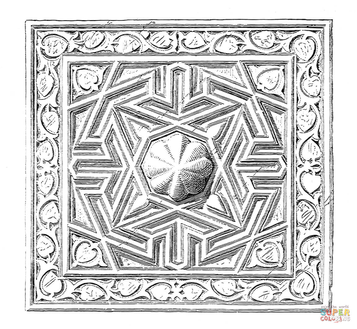 Ancient egyptian ornament coloring page free printable coloring pages