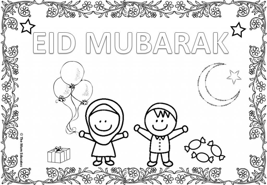 Eid mubarak coloring pages ideas coloring pages eid ramadan activities