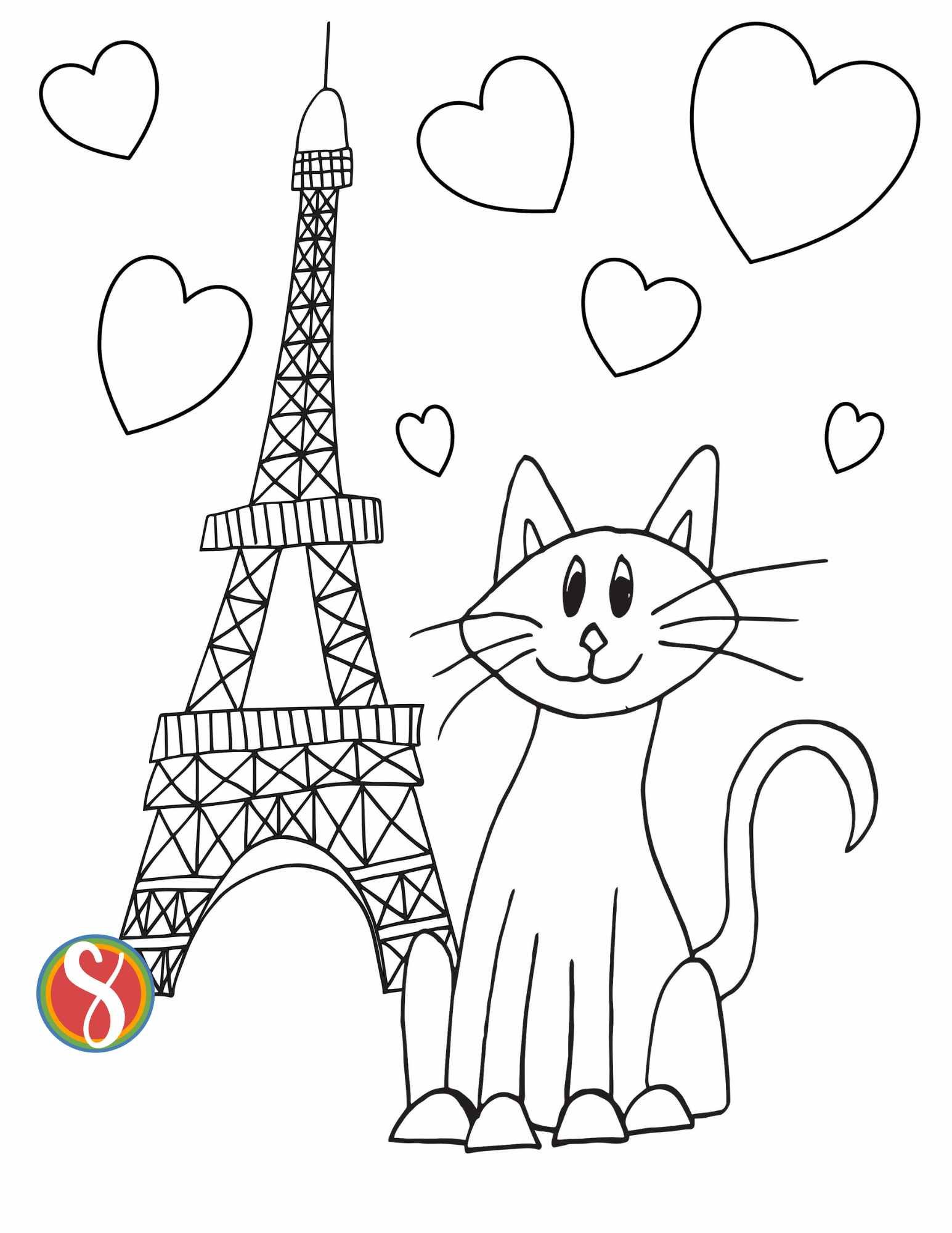 Free france coloring pages â stevie doodles