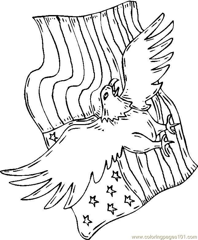 Patriotic american eagle drawings and coloring pages