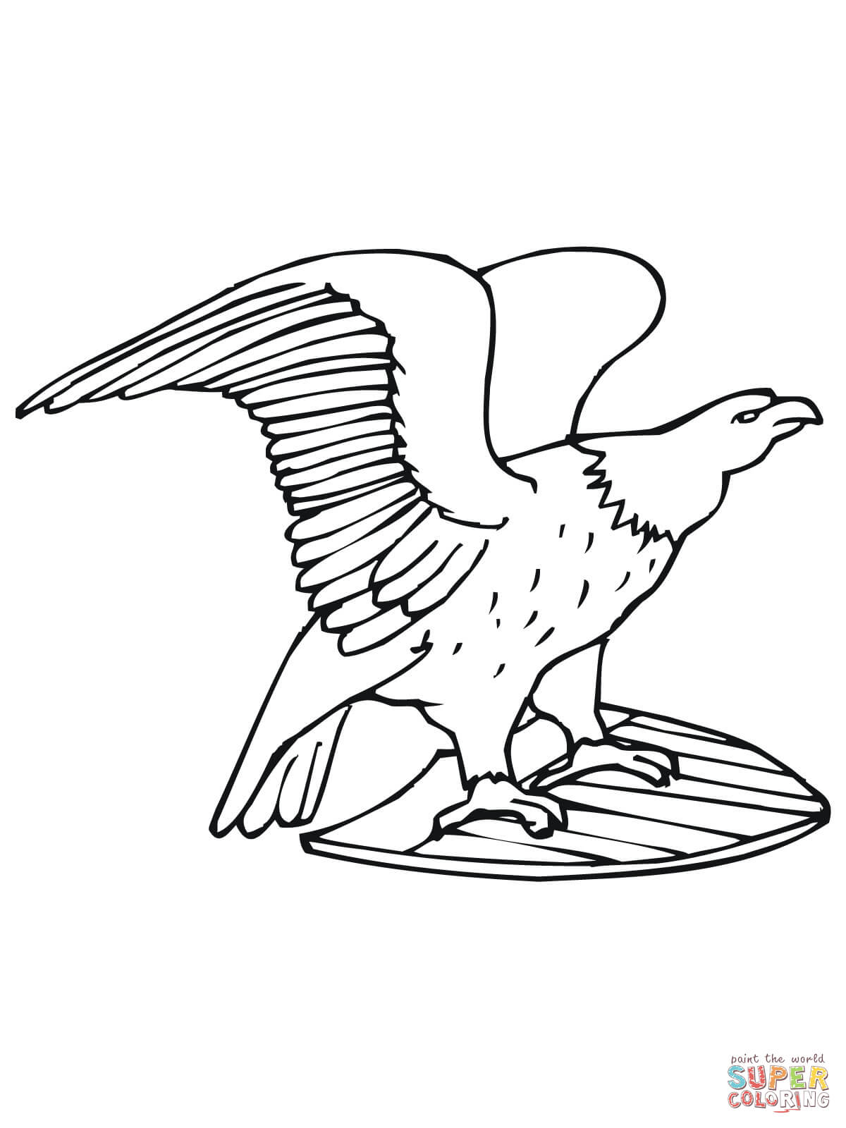 Dibujo de ãguila calva de estados unidos para colorear dibujos para colorear imprimir gratis