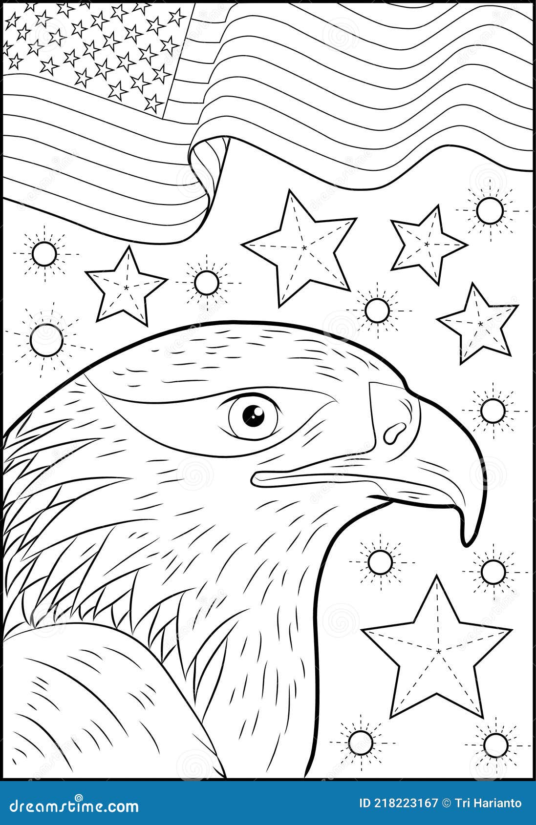 Independence day coloring page stock illustrations â independence day coloring page stock illustrations vectors clipart