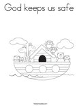 Arca de noe coloring page