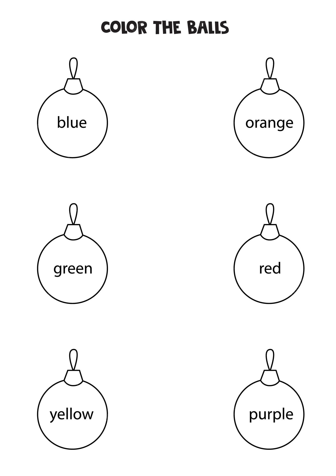 Bolas de navidad de color blanco y negro pãgina para colorear vector premium