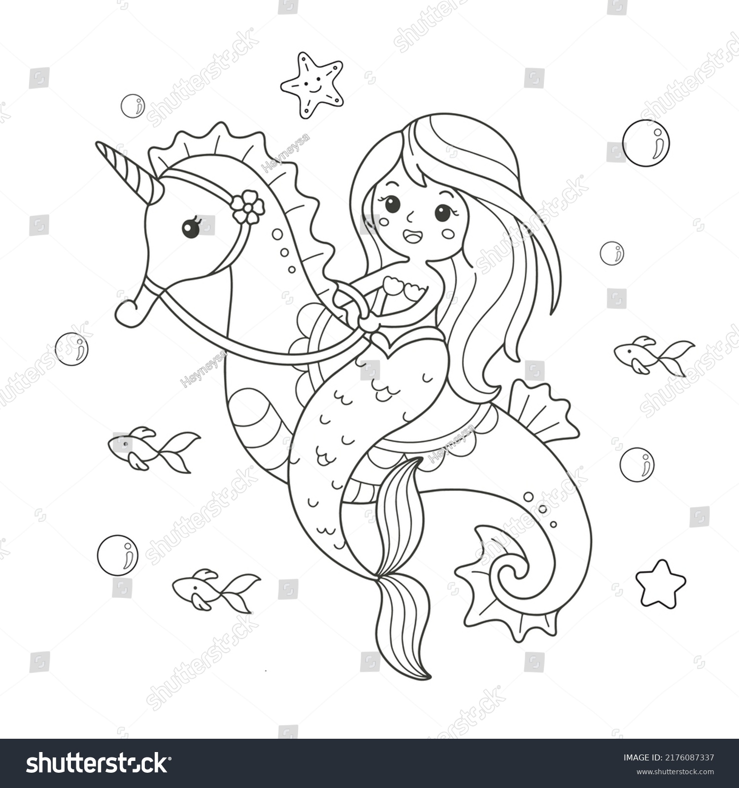 Imãgenes fotos de stock objetos en d y vectores sobre coloring page mermaid