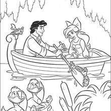 The little mermaid coloring pages