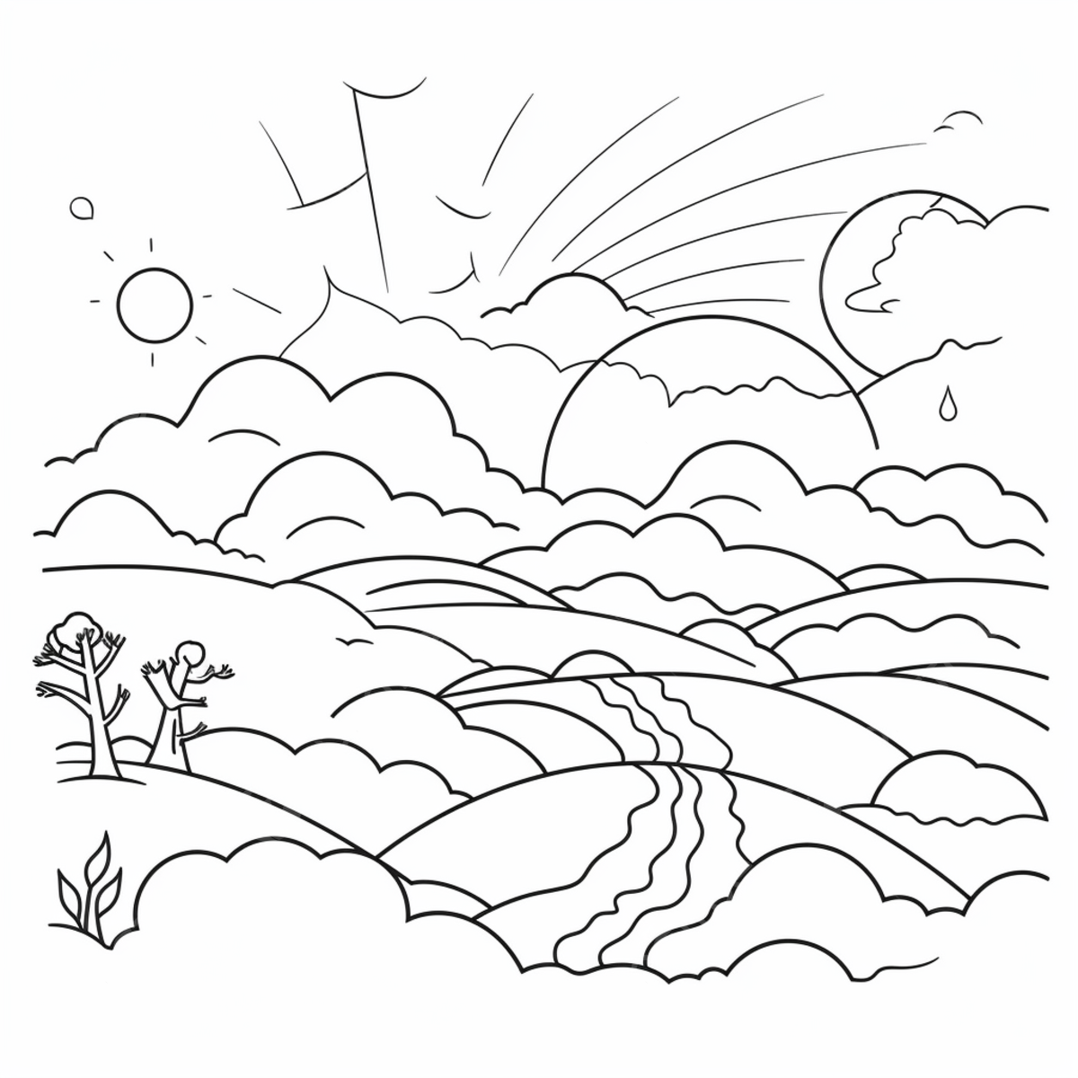 Dibujo de el sol brilla en cielo las pãginas para colorear niãos png dibujos dibujo del sol dibujo del cielo dibujo de anillo png imagen para dcarga gratuita