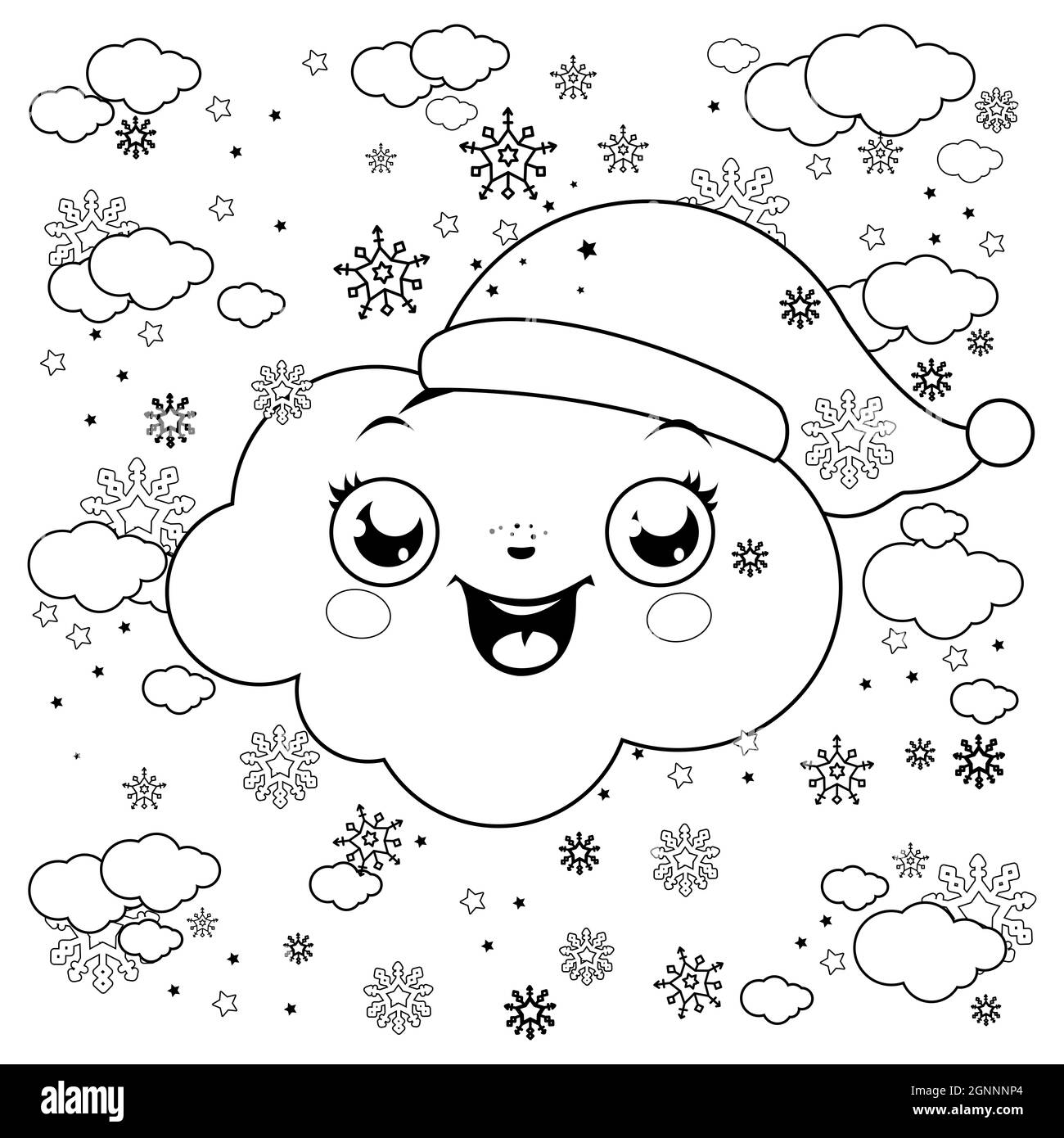 Christmas coloring page book fotografãas e imãgen de alta roluciãn
