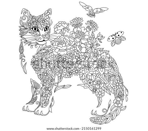 Thousand cat adult coloring pages royalty