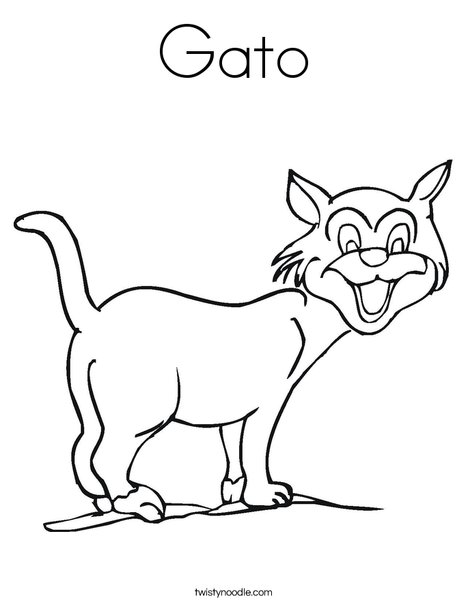 Gato coloring page