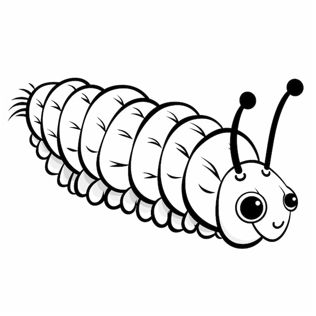 Pãgina imãgen de gusano dibujo png