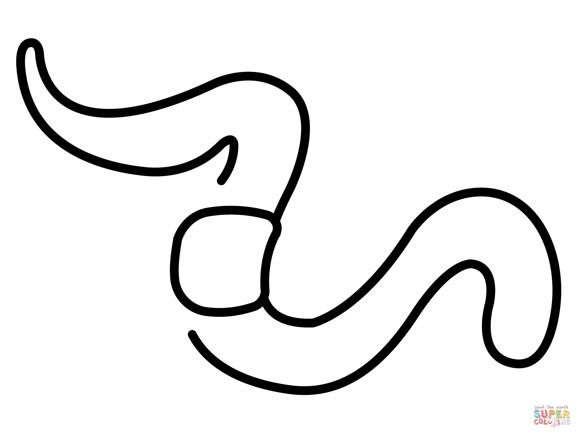 Dibujo de emoji de gusano para colorear dibujos para colorear imprimir gratis