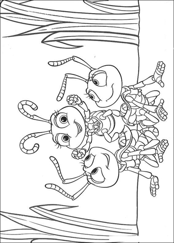 Dibujos de bichos una aventura en miniatura para colorear