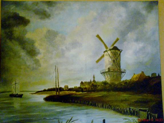El molino en wijk duurstede amsterdam pãgina francis demont pintor artistas