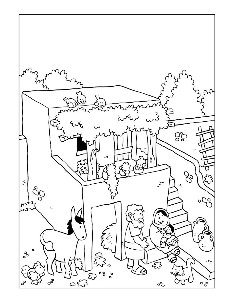 Coloring pages a man named jesus an angel visits joseph my wonder studio