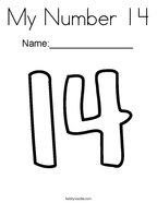 Number coloring pages