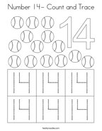 Number coloring pages