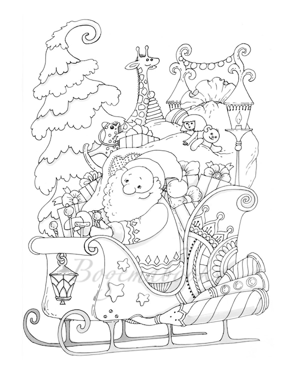 Christmas adult coloring book printable coloring pages coloring book pdf digital coloring pages stress relieving relaxation coloring