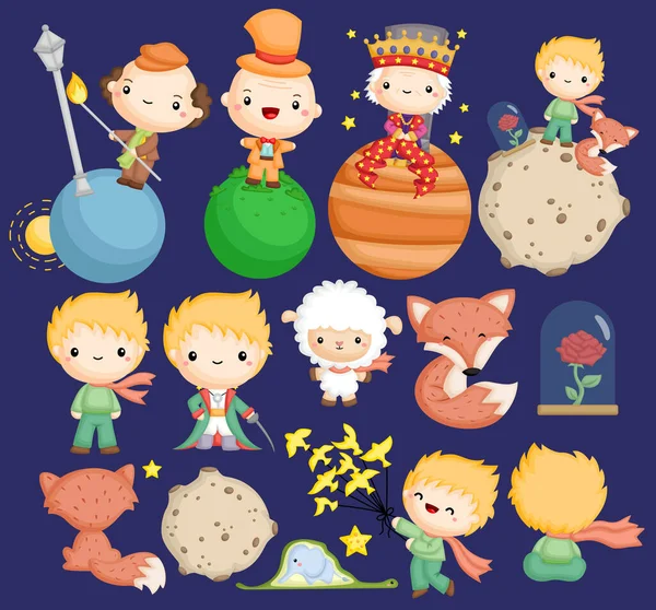 El principito imãgenes de stock de arte vectorial