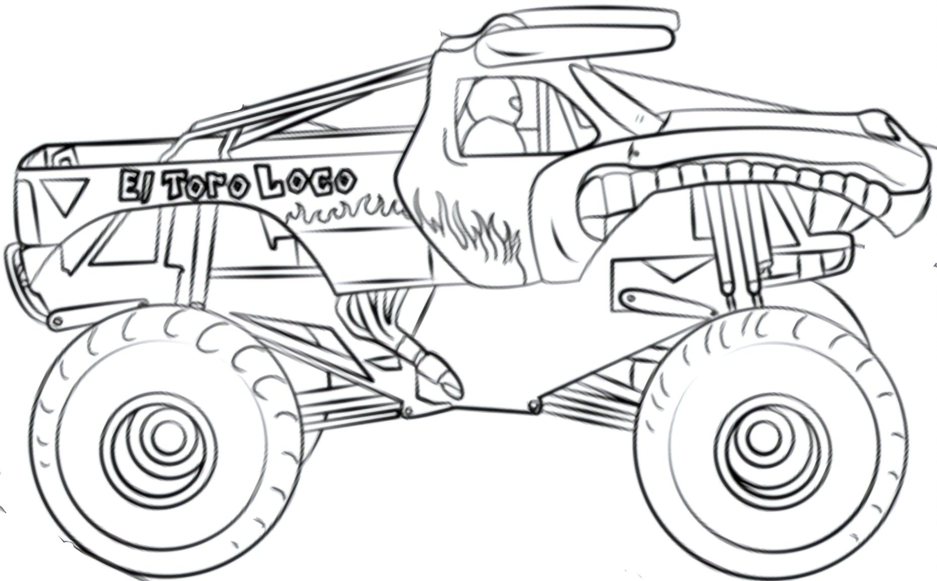 Molde monster truck toro loco monster trucks monster trucks