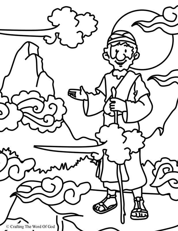 Elijah at horeb coloring page pãginas para colorear de biblia artanãa biblica manualidad bãblicas para precolar
