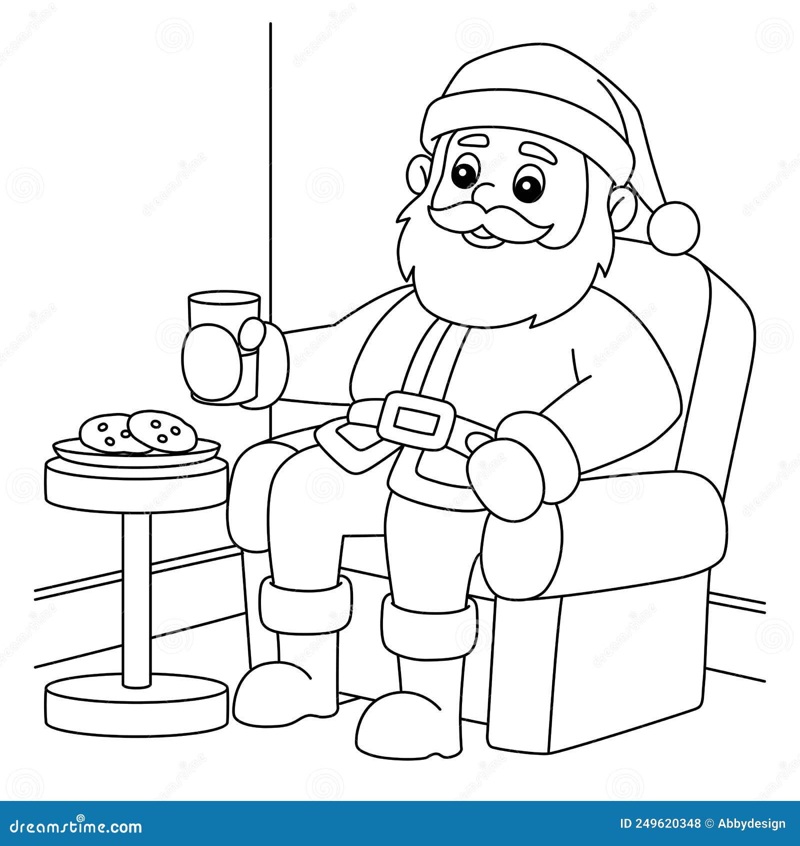 Chair coloring page illustrations vectors