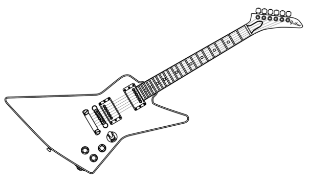 Guitar outline png transparent images free download vector files