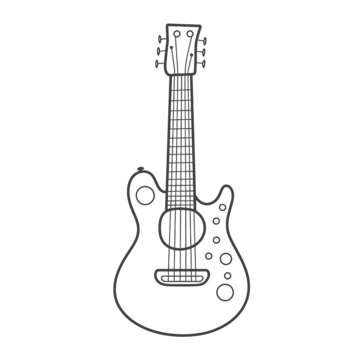 Guitar outline png transparent images free download vector files
