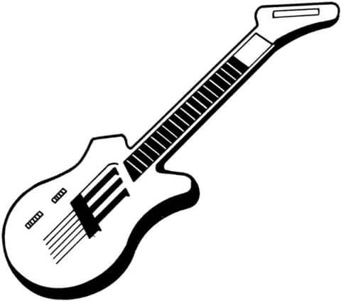Electric guitar coloring page free printable coloring pages