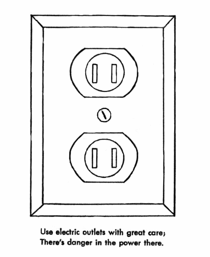 Learning years child safety coloring page