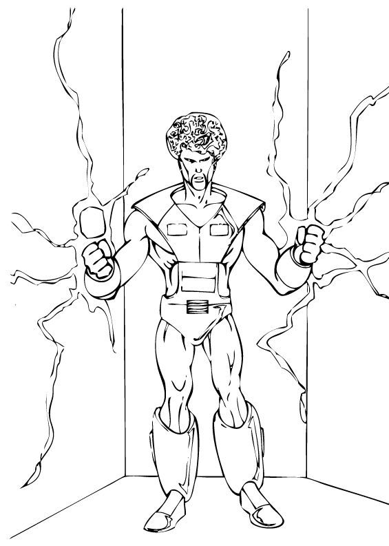 The leader supervillian coloring pages