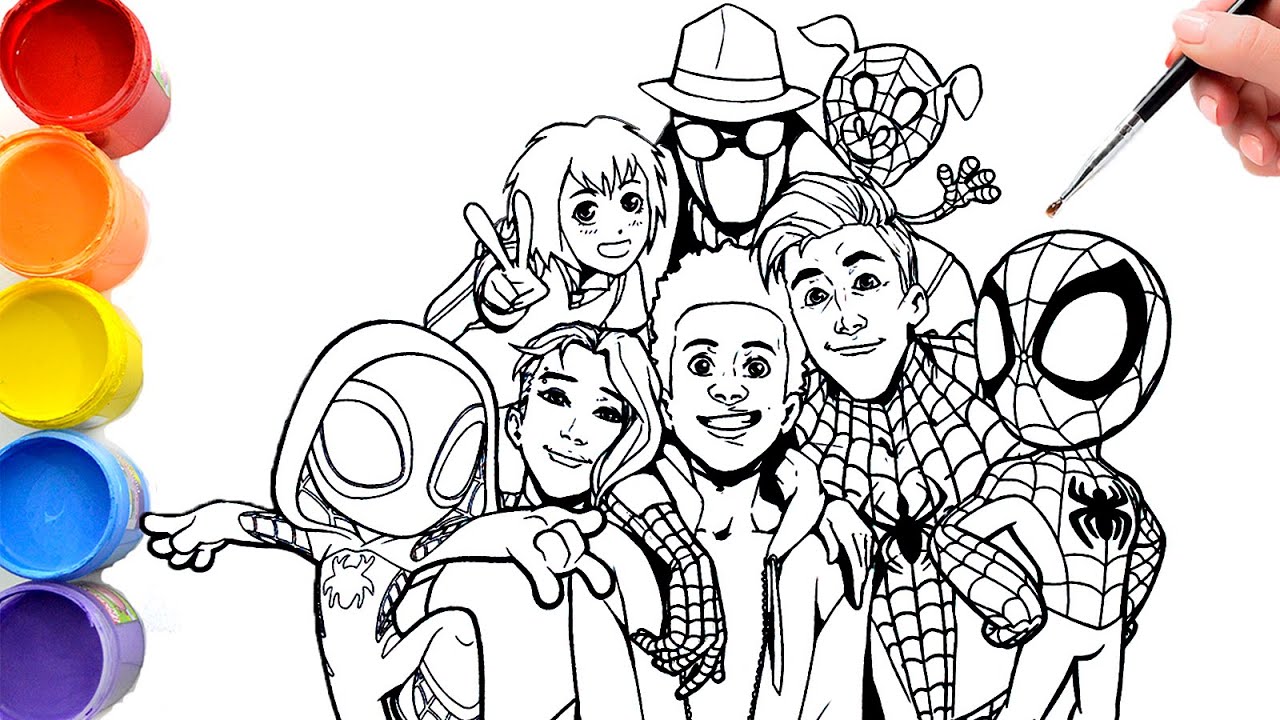 Ðð coloring arvels spidey and his aazing friends vs spider