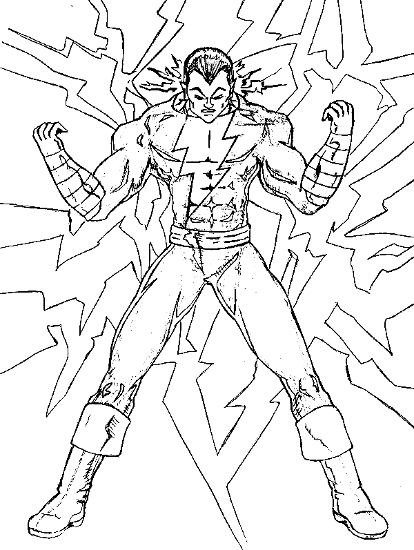 Black adam coloring pages printable for free download