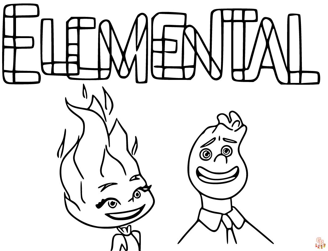 The best free printable movie elemental coloring pages