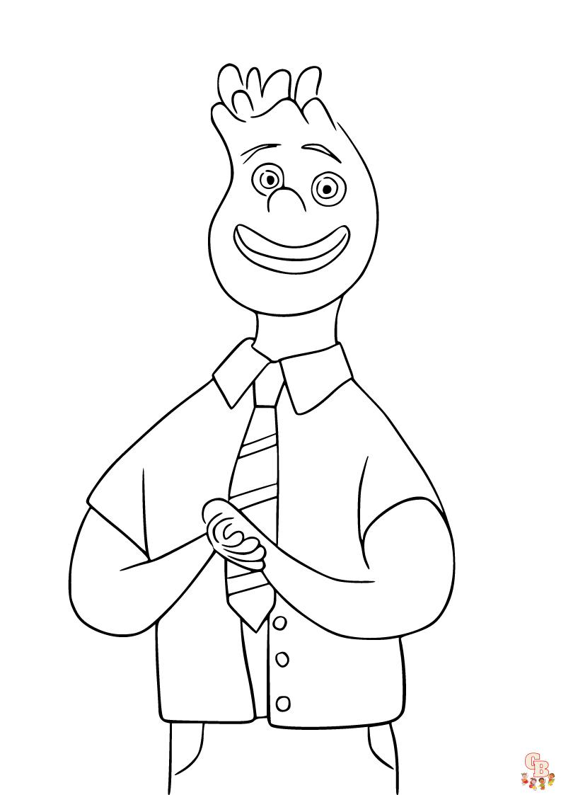 The best free printable movie elemental coloring pages