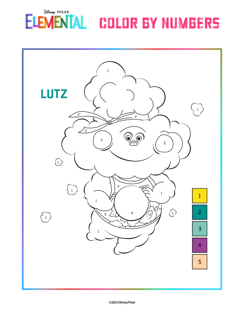 Elemental disney coloring pages printables