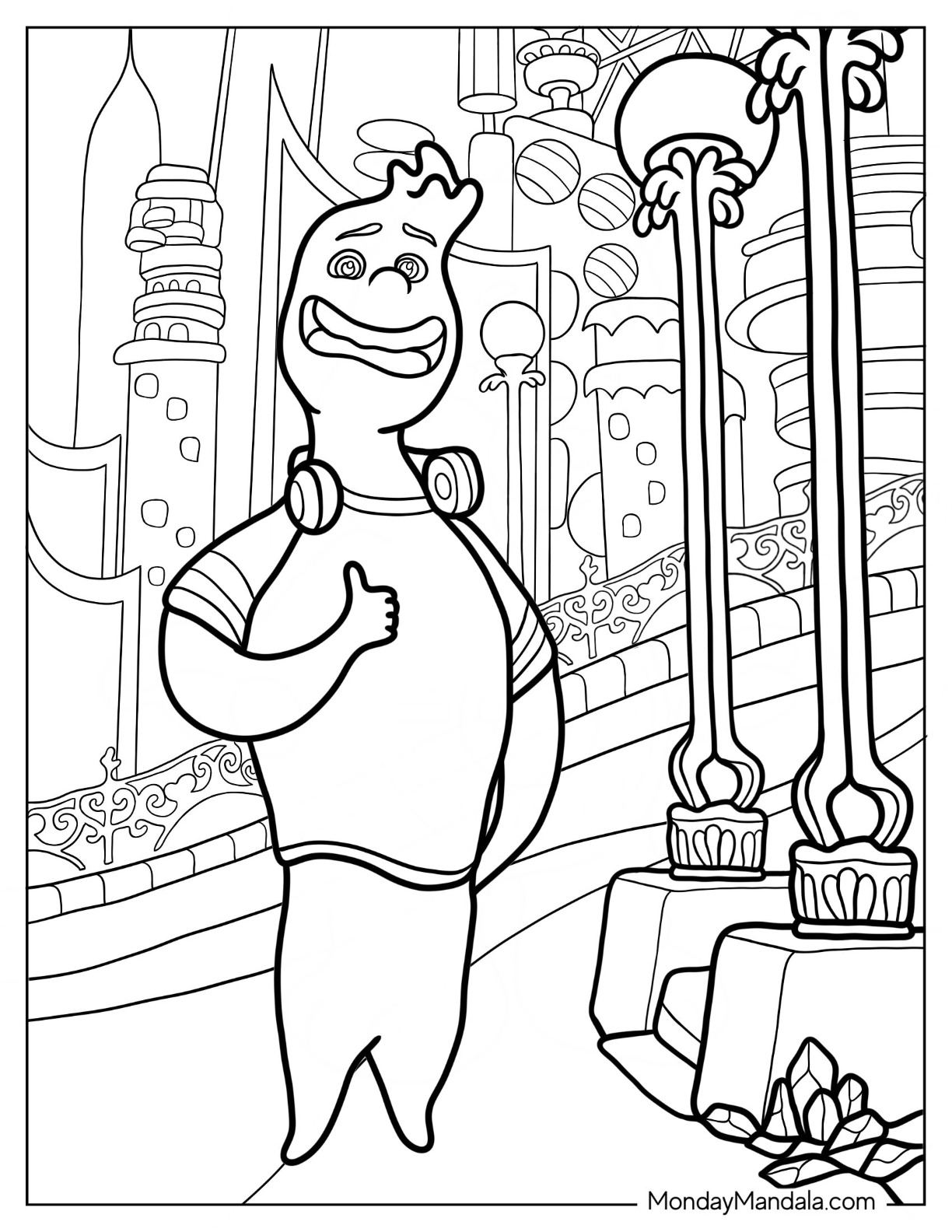 Elemental coloring pages free pdf printables