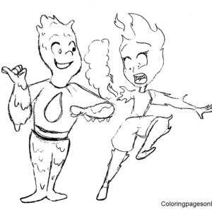 Elemental coloring pages printable for free download