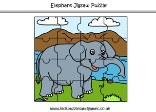 Elephant jigsaw puzzle