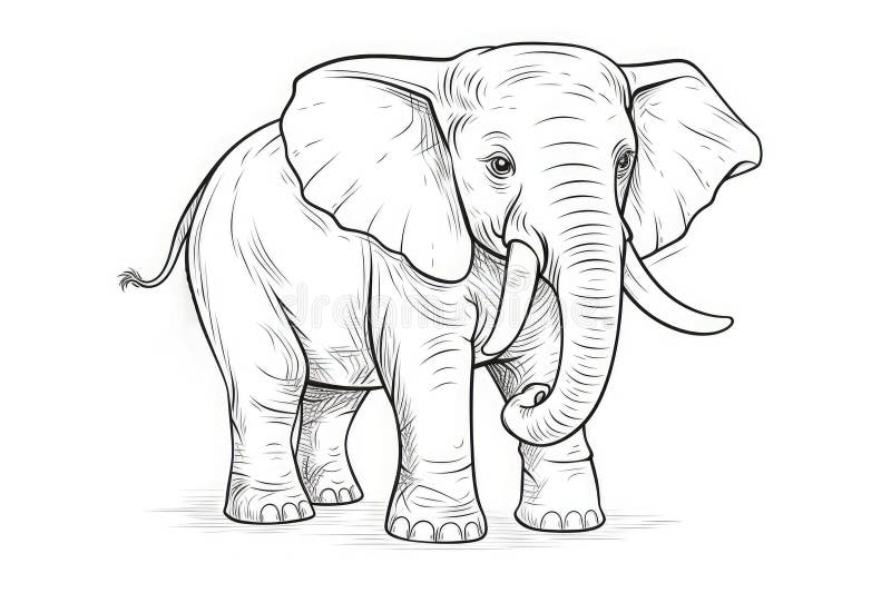 Colorful elephant ai stock photos