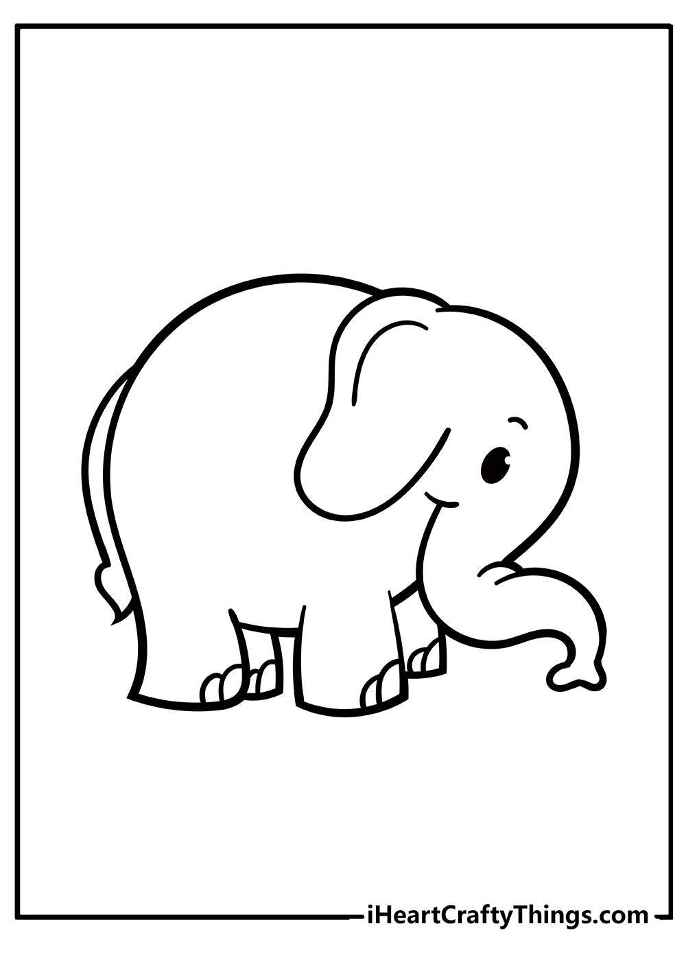 Elephant coloring pages free printables