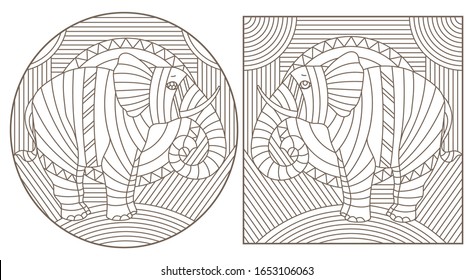 Stained glass elephant images stock photos d objects vectors