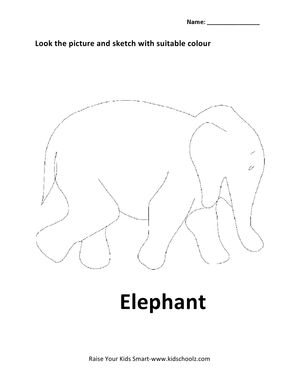 Animals colouring worksheets