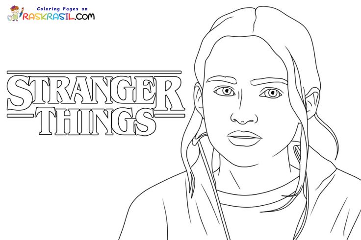 Stranger things coloring pages eleven stranger things drawing coloring pages stranger things logo